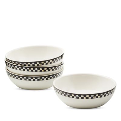 Courtly Check Everyday Bowls, Set of 4