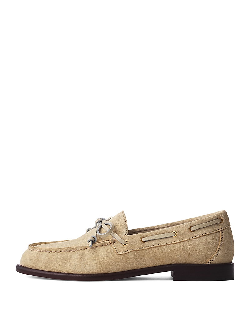 Rag & Bone Carter Suede Boat Loafers In Macadamia Suede