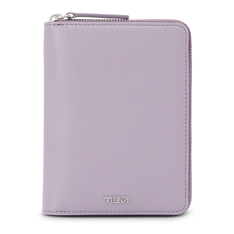 Shop Tumi Belden Zip Around Passport Case In Lavender