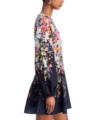 Floral Print Mini Dress - Exclusive 