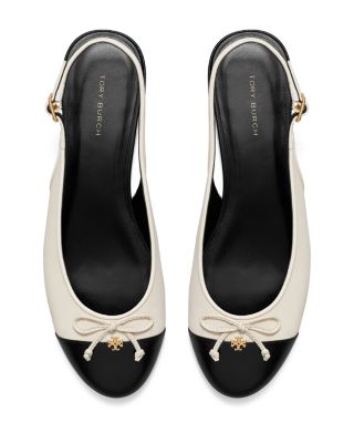 Women's Cap Toe Slingback Ballet Flats