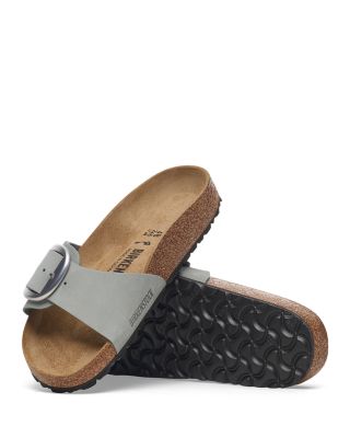 ［大人気！］BIRKENSTOCK MADRID SANDALS 1025298ECRU Madrid Big Buckle Natural Leather Patent High Shine Ecru