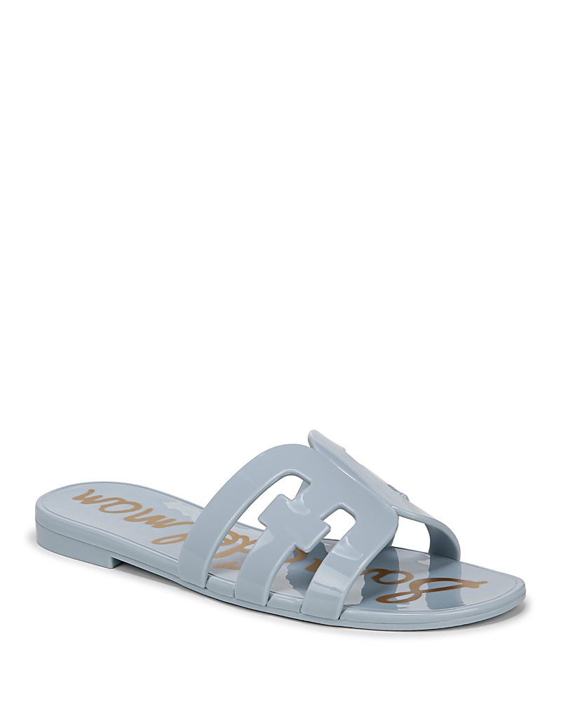 Sam Edelman Bay Jelly Slide Sandal Cape Blue Jelly In Cape Blue