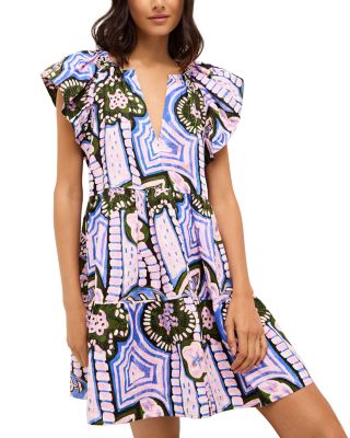 Kara Mixed Print Mini Dress