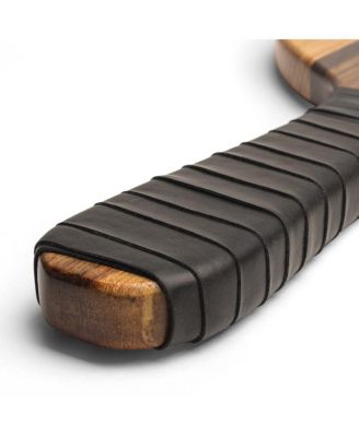 Natural Premium Hardwoods Two Player Patroller Paddle Ball Set