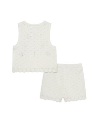 Little Me - Girls' Cherry Pointelle Tunic & Shorts Set - Baby