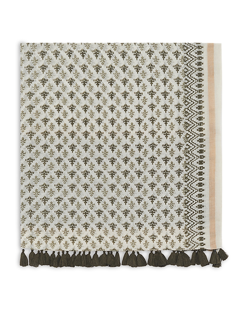 Gerard Darel Olwen Tassel Trim Printed Scarf