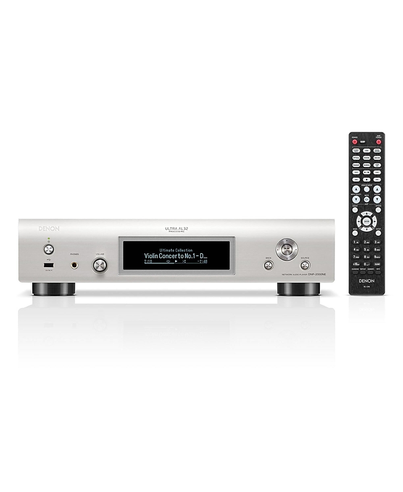 Denon Dnp-2000ne Network Player With Ultra Al32 Processing And Heos Built-in In Silver