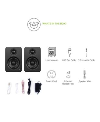YU2 Powered Desktop Speakers - Pair