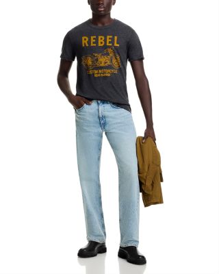 Short Sleeve Crewneck Rebel Motorcycle Tee