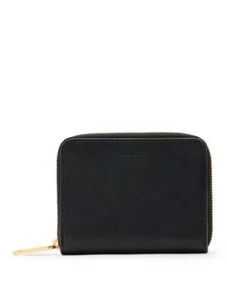 Lena Hex Leather Zip Wallet