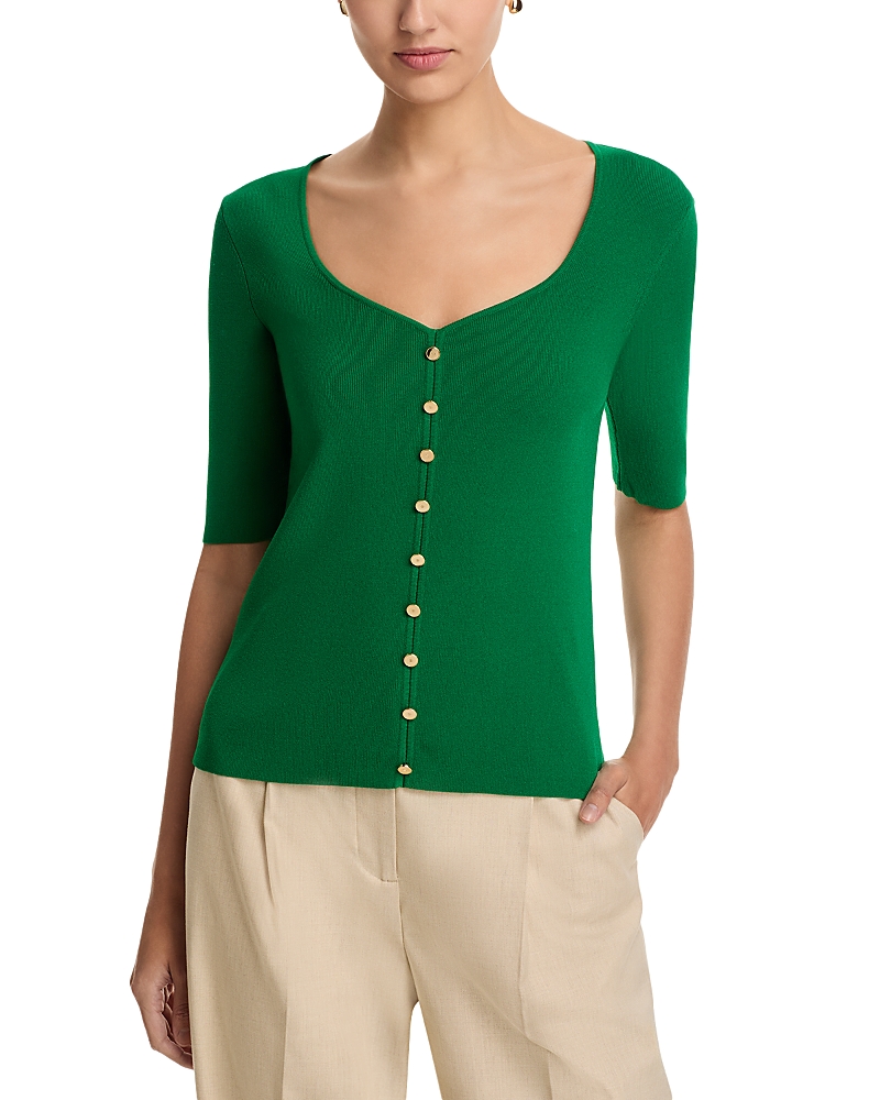 Elie Tahari Jessica Sweetheart Sweater