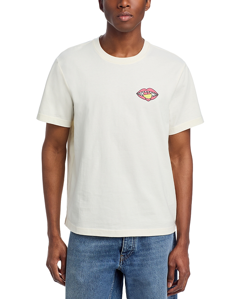 Coney Island Picnic Short Sleeve Graphic Tee In Off White