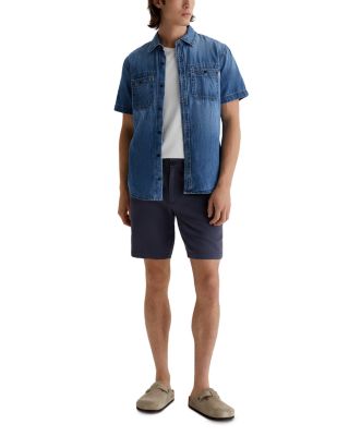 The Wanderer Slim Fit Linen Shorts