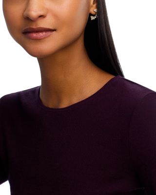 14K Yellow Gold White Topaz Multishape Front Facing Hoop Earrings