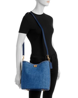 Willow Denim Bucket Bag 
