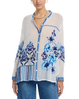 Johnny Was - The Audrey Mandarin Collar Shirt