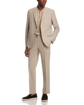 Mayer M&eacute;lange Solid Slim Fit Suit Pants in Soft Tailoring