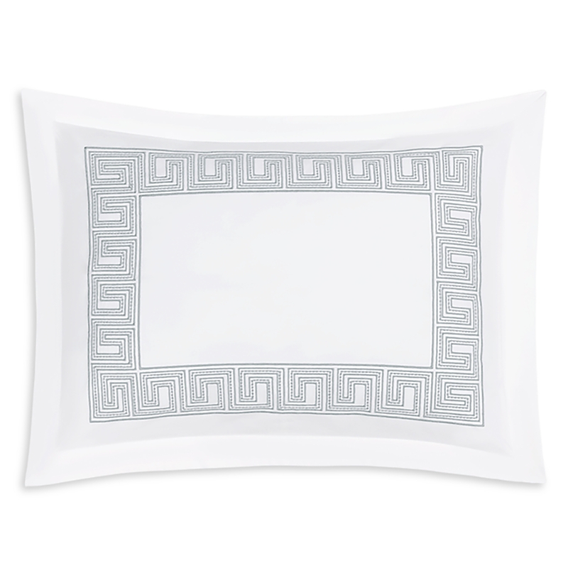 Matouk Ophelia Percale Boudoir Sham In Silver