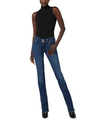 Mid Rise Baby Bootcut Jeans in Obsess