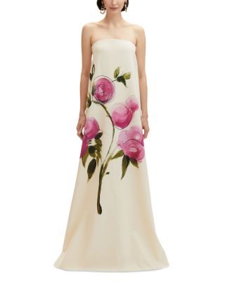 Oscar de la Renta - Painted Roses Gown