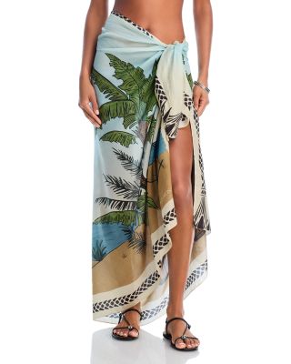 JUAN DE DIOS - Silk and Cotton Sarong Swim Cover Up