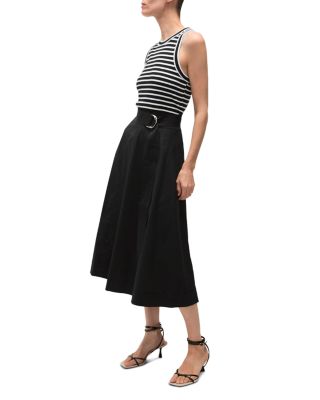 Facia Belted Skirt