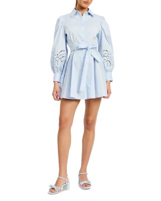 Abigal Balloon Sleeve Shirt Dress