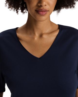 Cotton Silk V Neck Nightgown