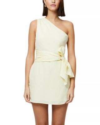 FRENCH CONNECTION - Birdie One Shoulder Tie Waist Dress