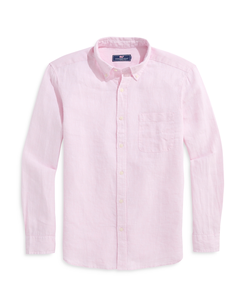 Vineyard Vines Surfside Regular Fit Button Down Linen Shirt