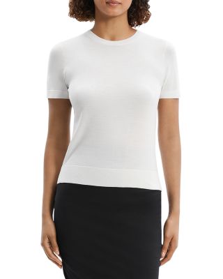 Lightweight Wool Short Sleeve Top