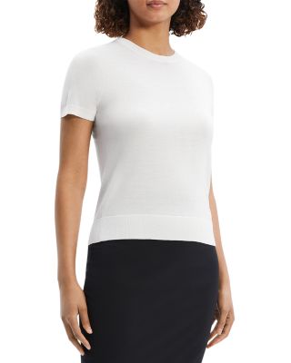 Lightweight Wool Short Sleeve Top