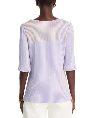 Multi-Stripe Knit Tunic