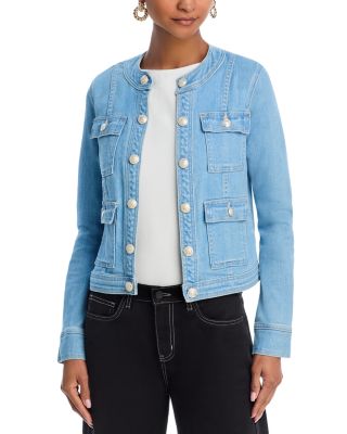 Yari Collarless Denim Jacket