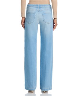 Joanne Mid Rise Wide Leg Jeans in Haven