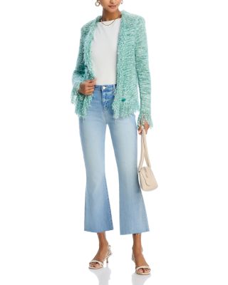 Kendra High Rise Cropped Flare Jeans in Dorian