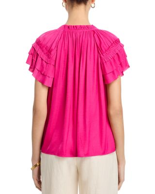 Ruffled Sleeve Top