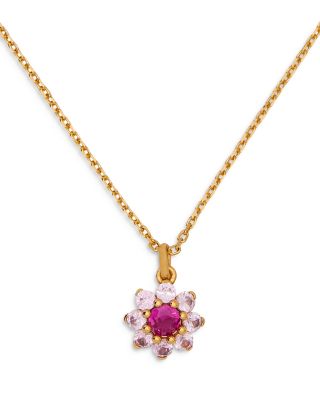 kate spade new york Bursting Blooms Pendant Necklace, 16