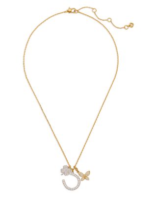 Lucky Charm Statement Pendant Necklace, 18"