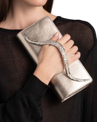 Crystal Curve Side Handle Clutch
