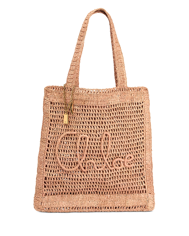 Chloe Summer Banana Raffia Tote