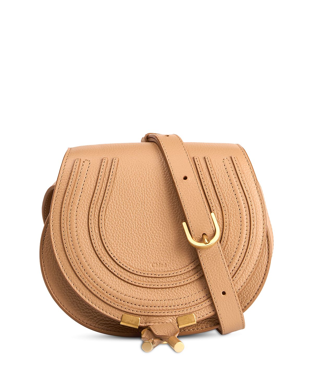 Chloe Marcie Small Leather Saddle Bag