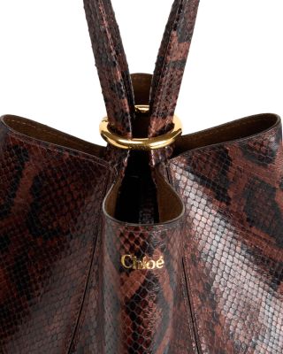 Medium Spin Tote in Croc-Embossed