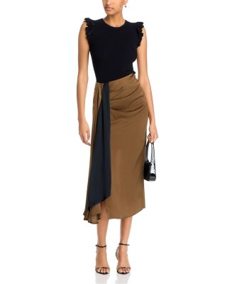 Rib Knit Flutter Sleeve Top - Exclusive