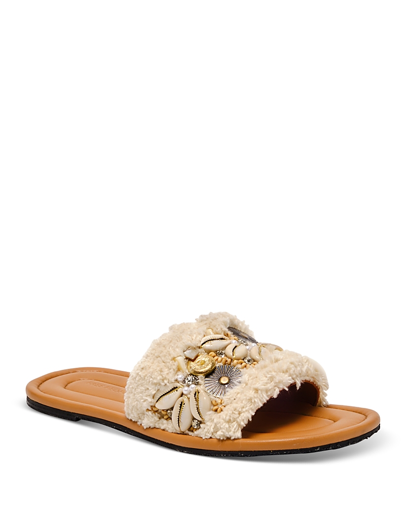 Shop Free People Women's Shipwreck Surf Shell Sandals In Chalk