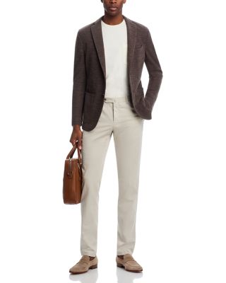 Garment-Dyed Silkochino Slim Fit Pants