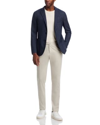 Garment Dyed M&amp;eacute;lange Hopsack Slim Fit K. Jacket