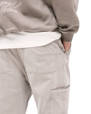 Season Washed Taupe Cargo Pants