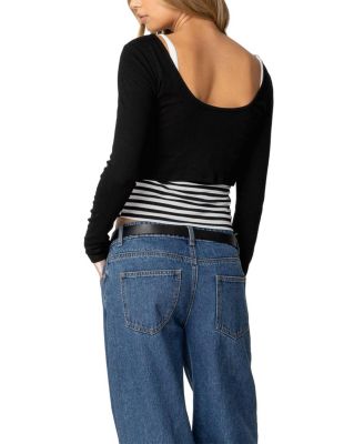 Shania Layered Striped Top